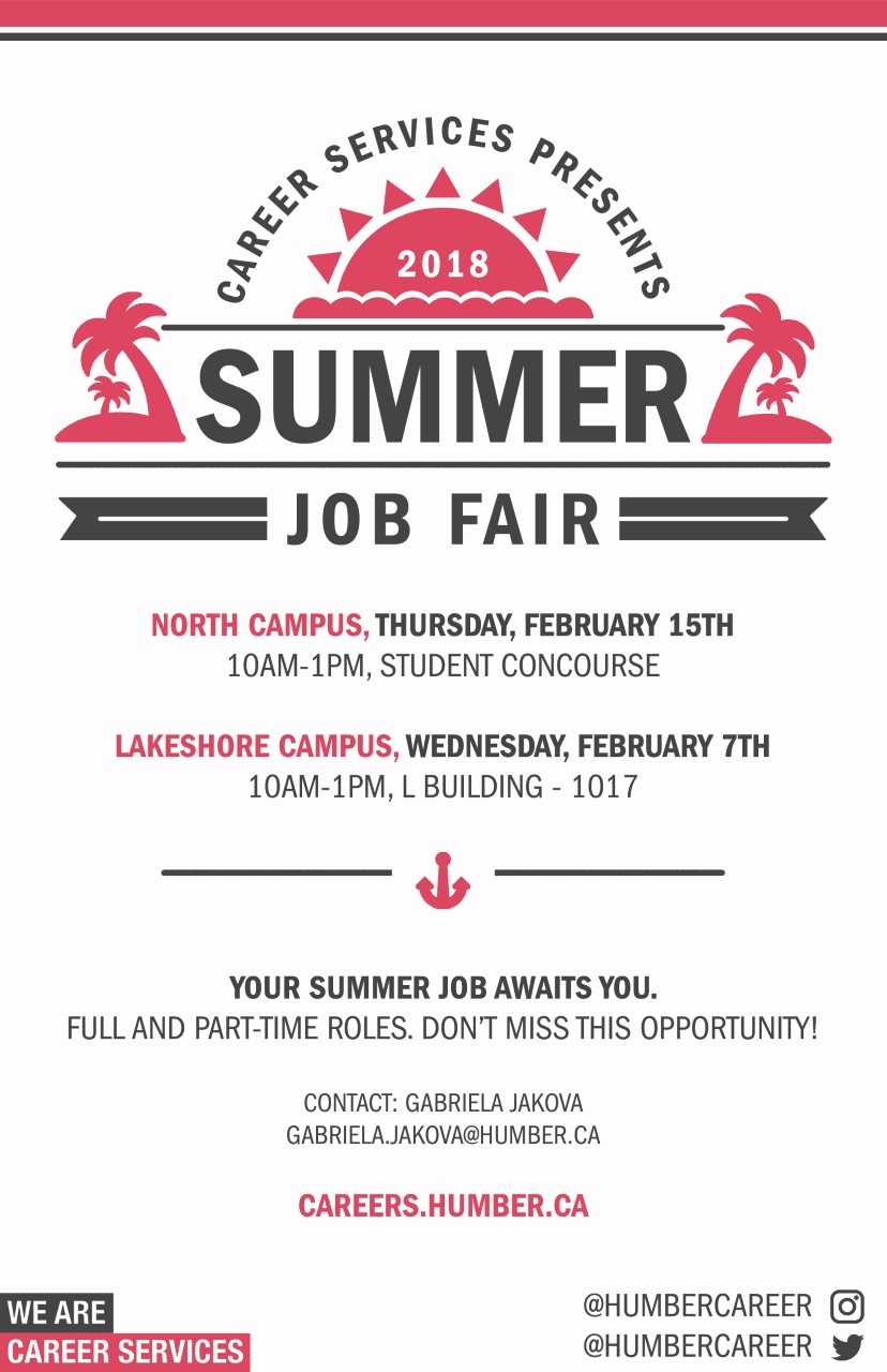 Summer Job Fair&nbsp;2018
